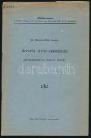 Mágócsy-Dietz Sándor: Scherfel Aurél emlékezete. Különlenyomat a Magyar Gyógyszertud. Társaság Értesítője 1935. évi 3. számából. Pápa, 1935, Főiskolai könyvnyomda, 1 t.+ 7+[1] p. Kiadói tűzött papírkötés, helyenként kissé foltos, intézményi bélyegzőkkel.