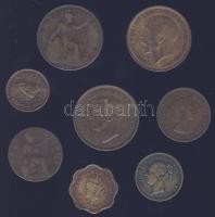 Nagy-Britannia és gyarmatai 8klf érmével T:2/3
