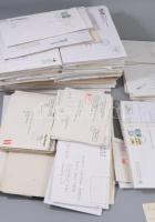 cca 1990 Erdélyi Egyesület doboznyi vegyes irata: levelek, meghívók, nyomtatványok