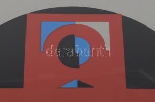 Barcsay Jenő (1900-1988): Emlék (Bartók album lapja), 1978. Szitanyomat, papír, jelzett, számozott (...