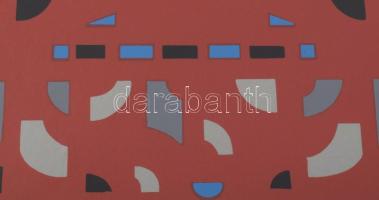 Barcsay Jenő (1900-1988): Emlék (Bartók album lapja), 1978. Szitanyomat, papír, jelzett, számozott (...