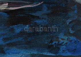 Olvashatatlan jelzéssel: Velencei részlet gondolával. Olaj, farost. Dekoratív fakeretben. 44,5x38 cm