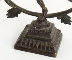 Táncoló Visnu bronz szobor, 18 cm