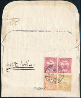 1916 Cenzúrás nyílt levél Svájcba 4 db Turul bélyeggel bérmentesítve