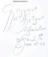 Nagy Bandó András - Sándor György: Furcsa pár-beszéd. Beszélgetőkönyv. Az egyik szerző, Nagy Bandó András által DEDIKÁLT példány! Orfű, én., Szamárfül. Kiadói kartonált papírkötés.