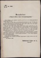 1848 Pest, Batthyány Lajos miniszterelnök által kiadott rendelet a Duna és Dráva közti törvényhatóságoknak Jellechich háborús készülődése miatt
