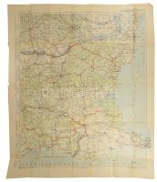 [Bukarest - Plovdiv - Isztambul környékének közúti térképe] (1941) Blatt 83: Bukarest - Plovdiv - Konstantinopel Staßenkarte 1 : 300,000. [Bécs] Wien, 1941. Druck und Verlag Kartographische Anstalt Freytag-Berndt und Artaria K. G. Színes térkép, mérete: 740x750 mm egy 800x1110 mm méretű térképlapon. Hivatalos használatra szánt, színes térkép 80x90 cm /         [Road map of the Bucharest - Plovdiv - Istanbul area]