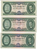 1962-1975. 10Ft (3xklf) T:F szép papír