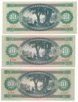 1962-1975. 10Ft (3xklf) T:F szép papír