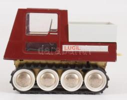 cca 1980, ITES gyár: "Lucil" hernyótalpas jármű lemezjáték, 14x10 cm, ritka!