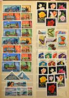 1960-1988 Több mint 300 db sor másodpéldányokkal, köztük ívszéli értékek is, 18 osztott lapos, nagyalakú berakóban