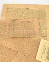 1912-1917 Hujber József katona és családjának iratai, közte sorozási bizonyítvány (Widmungsschein), ...