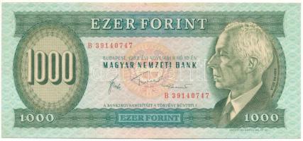 1983. november 1000Ft "B 39140747" T:F kis folt, egyébként szép papír Adamo F45