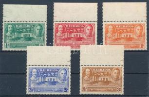 1939 Évforduló Mi 170-174 ívszéli sor