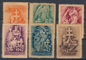 1942 Honvédkarácsony 6 klf segélybélyeg