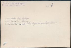 ca 1915 Pomorzany, Masovian Voivodeship Poland / Lengyelország, világháborús katonai légi felvétel p...