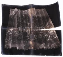 1917 Lengyelország I. világháborús katonai légi felvétel, négy részből 40x31 cm     1917 Poland, World War I military aerial photograph in four parts 41x31 cm