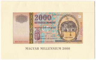 2000. 2000Ft "Millenium" "MM 0003466" eredeti bontott díszcsomagolásban T:UNC Adamo F56A
