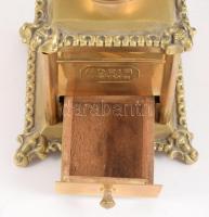 Adria Prima maszkos díszítésű bronz és rézlemez kávédaráló, m: 26 cm