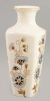 Zsolnay búzavirág mintás váza, jelzett, hibátlan, m: 14,5 cm