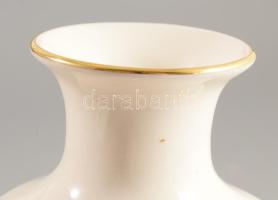 Zsolnay búzavirág mintás váza, jelzett, hibátlan, m: 14,5 cm