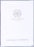 Hollóházi Jurcsák László által tervezett mintával díszített falióra, certifikáttal, eredeti dobozába...