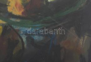 Félegyházi László (1907-1986): Csendélet mákoskaláccsal, 1966. Pasztell, papír, jelezve balra fent, ...