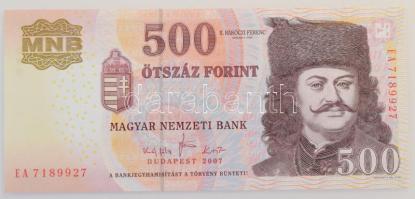 2007. 500Ft "EA" T:UNC,AU Adamo F54F