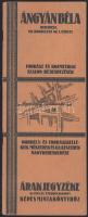 1925-1927 Bp. VII., Ángyán Béla fodrász és kozmetikai szalon berendezések árjegyzéke, 63p