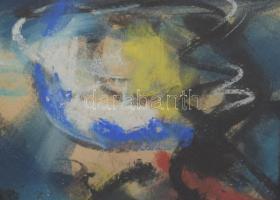 Félegyházi László (1907-1986): Csendélet őszirózsákkal, 1971. Pasztell, papír, jelezve balra lent, h...