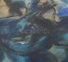 Félegyházi László (1907-1986): Csendélet őszirózsákkal, 1971. Pasztell, papír, jelezve balra lent, h...