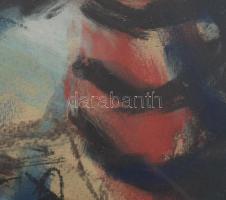 Félegyházi László (1907-1986): Csendélet őszirózsákkal, 1971. Pasztell, papír, jelezve balra lent, h...