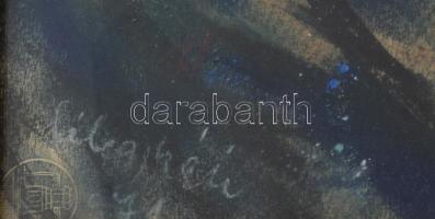 Félegyházi László (1907-1986): Csendélet őszirózsákkal, 1971. Pasztell, papír, jelezve balra lent, h...