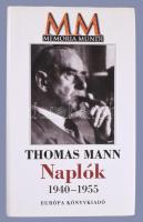 Thomas Mann: Naplók. 1940-1955. (Válogatás.) Vál.: Mádl Antal. Ford., a jegyzeteket és az életrajzi jegyzeteket összeáll.: Schweitzer Pál. Bp., 2002, Európa. Kiadói kartonált papírkötés, kiadói papír védőborítóban.