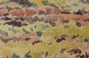 Mátrai Vilmos (1877-1961): Aranykakas utca (Tabán). Akvarell, papír, jelzett, néhány kevés apró folt...