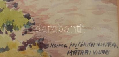 Mátrai Vilmos (1877-1961): Aranykakas utca (Tabán). Akvarell, papír, jelzett, néhány kevés apró folt...