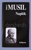 Robert Musil: Naplók. (Válogatás.) Vál. és az utószót írta: Földényi F. László. Ford. és a jegyzeteket írta: Györffy Miklós. - - Válogatott Művei. Pozsony, 2006., Kalligram. Kiadói kartonált papírkötés, kiadói papír védőborítóban.