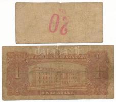 Paraguay 1886. 5c "Banco Nacional del Paraguay" + 1952. 1G T:VG
Paraguay 1886. 5 Centavos...