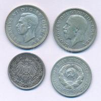 Vegyes: Német Birodalom 1905E 1/2M Ag + Skócia 1936. 1Sh Ag "V. György" + 1944. 1Sh Ag &qu...