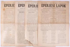 1899 Eperjes, az Eperjesi Lapok (Felvidéki Szemle) XXIV. évfolyamának 4 db száma
