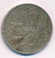 Német Szövetségi Köztársaság 1987J 10M Ag "750 éves Berlin" T:XF ph, patina Federal Republic of Germany 1987J 10 Mark Ag "750th anniversary of Berlin" C:XF edge error, patina Krause KM#166