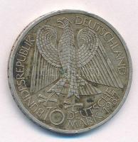 Német Szövetségi Köztársaság 1987J 10M Ag "750 éves Berlin" T:XF ph, patina
Federal Repub...