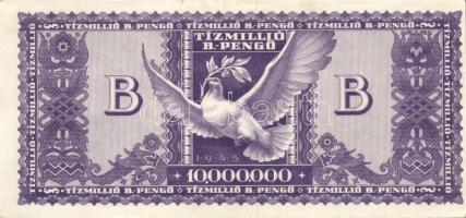 1946 10.000.000BP kissé balra elcsúszott nyomással T:I-