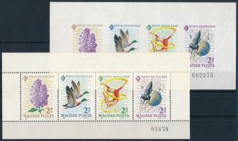 1964 Bélyegnap Monográfia blokkpár, a fogazott blokk ötjegyű sorszámmal. Rendkívül ritka!!!