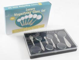 6 darabos exkluzív nagyító készlet, eredeti dobozában