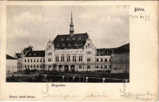1904 Déva, Deva; Megyeház, Hirsch Adolf kiadása / county hall (EK)