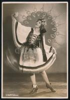 cca 1920 Táncoslány, fotó a L'Art Foto Budapest műteremből, 16×11 cm