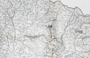 cca 1902 A népfajok Északon, (Felvidék néprajzi térképe) A népfajok Magyarországon V. tervezte: Balo...