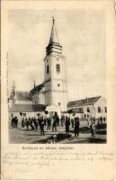 1913 Belényes, Beius; Református templom. Wagner Vilmos fényképész kiadása (Nagyvárad) / Calvinist church (EK)