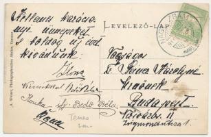 1911 Nagyzsám, Grossscham, Sama, Jamu Mare; utcakép, templom, belső. A. Weiser / street, church inte...